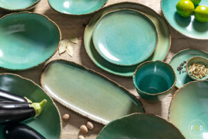 F2D Filo Opal turquose porselein