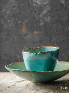 Fine2Dine Filo Opal turquose porselein
