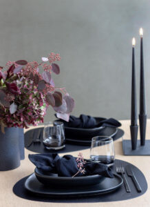 LindDNA leren placemats-zwart