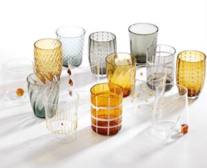 Zafferano glassware collection Melting pot