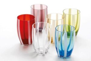 Zafferano glassware collection Gessato