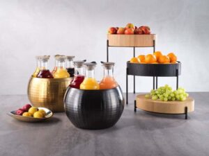 Frilich carafine zwart & goud