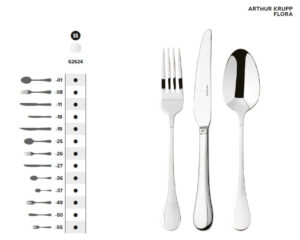 Arthur Krupp Flora horeca bestek uitvoeringen